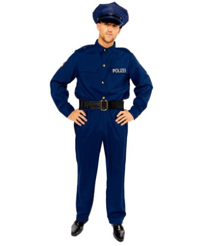 Карнавальный костюм Полицейский: рубашка, штаны, фуражка, пояс (Германия)