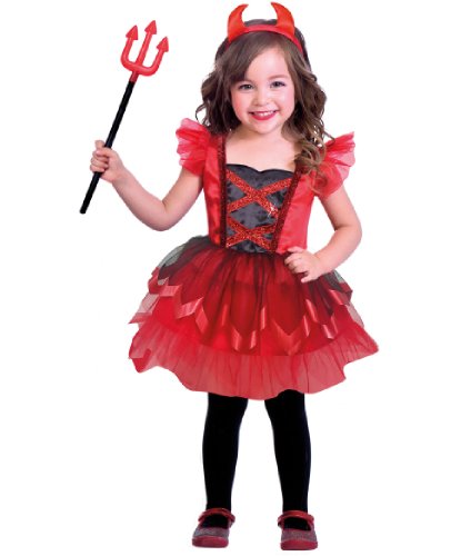 Карнавальный костюм Малышка дьяволица: платье, рожки (Германия)