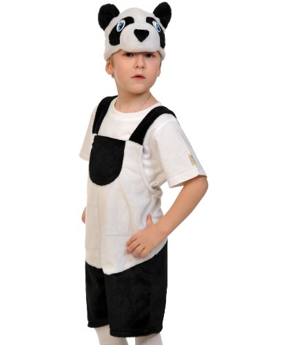 Детский костюм Панда: полукомбинезон, шапка (Россия)