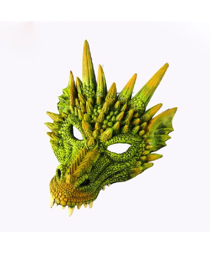 Маска Зеленого дракона, латекс, полиуретан (Китай)