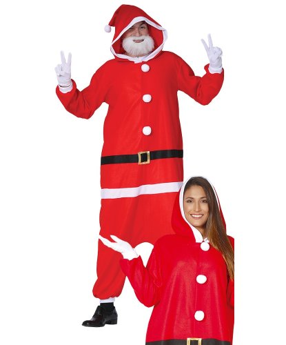 Костюм Санта Клаус: комбинезон с капюшоном (Испания)