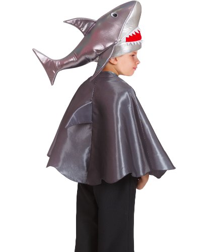 Детский костюм Акула: головной убор, накидка (Россия)