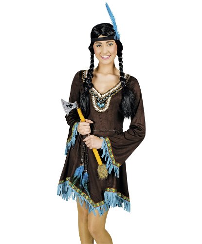 Индейский костюм для девушки: платье, головной убор (Франция)