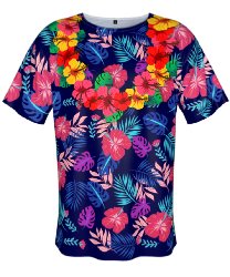 Тёмная гавайская футболка