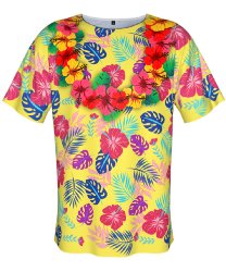 Светлая гавайская футболка
