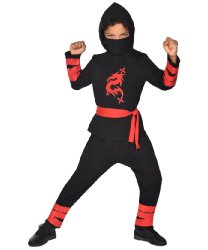Детский костюм ниндзя "Красный дракон"