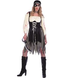 Женский костюм "Зомби-пиратка"