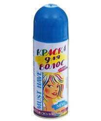 Краска - спрей для волос, 250 мл, цвет голубой 