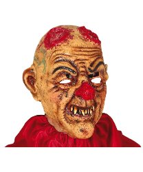 Латексная маска "Окровавленный клоун"