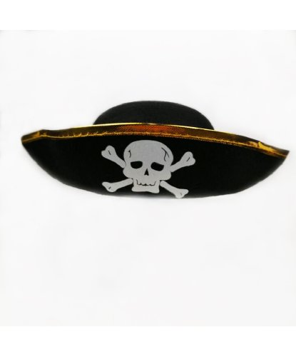 Детская шляпа пирата с золотой каймой (Китай)