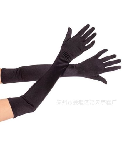 Черные перчатки (50 см) (Китай)