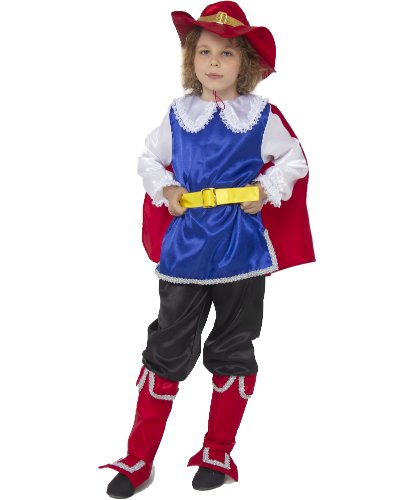 Детский костюм Кот в сапогах: камзол с накидкой, брюки с сапогами, пояс, шляпа (Россия)