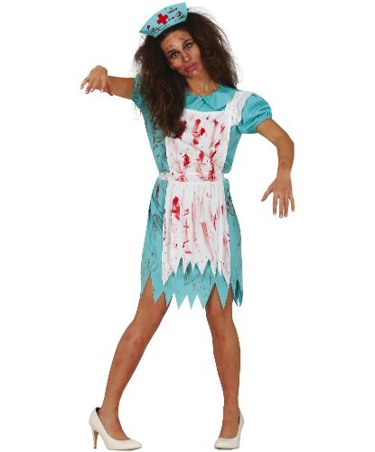 Карнавальный костюм Зомби-медсестра: платье, головной убор (Германия)