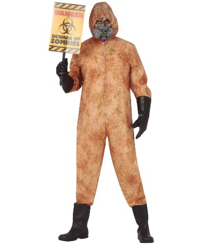 Карнавальный костюм Зараженный: комбинезон с капюшоном, маска (Германия)