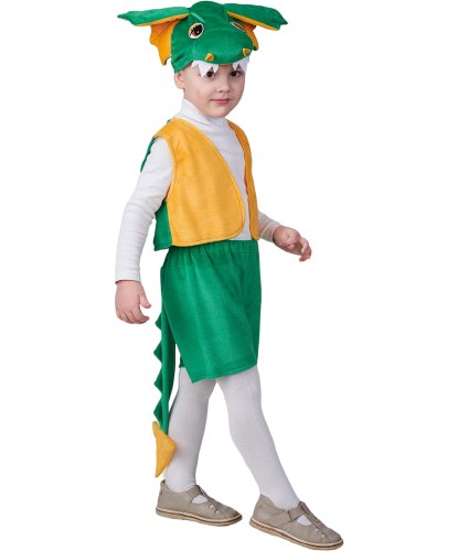 Детский костюм для мальчика Дракончик: жилетка, шорты, шапка (Россия)
