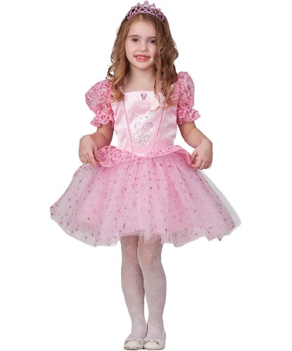 Детский костюм Принцесса-малышка (розовая): платье, диадема (Россия)