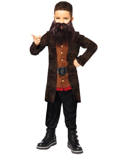  Детский костюм преподавателя из школы магии: брюки, пиджак, борода (Германия)