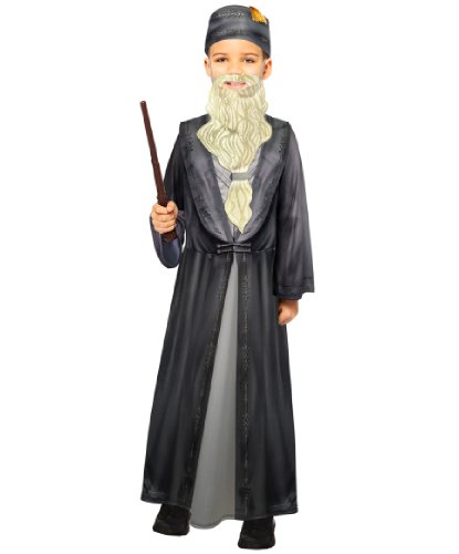 Детский костюм директора школы чародейства: балахон, головной убор, борода (Германия)