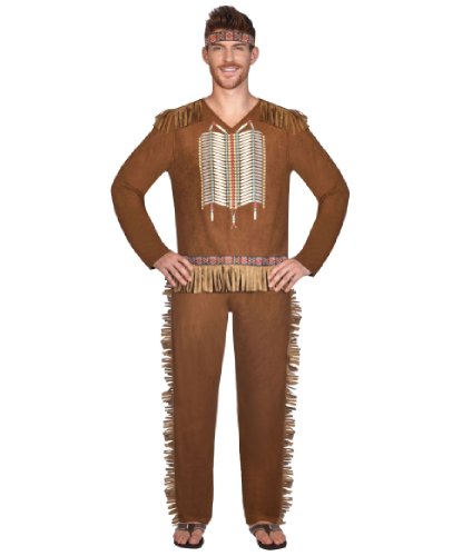 Мужской костюм коренного американца: кофта, брюки, головной убор (Германия)