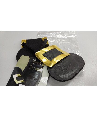 Накладные пряжки для обуви, цвет черный, золотой (Франция)