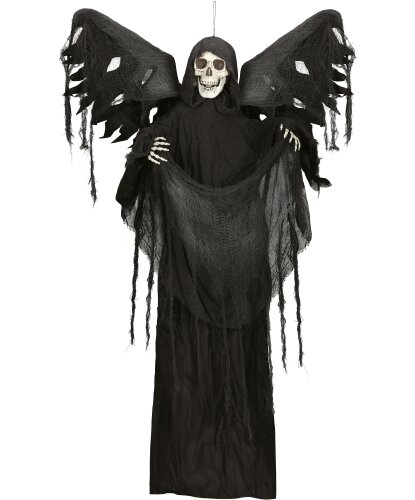 Подвесная декорация Скелет-ангел с эффектами (160 см)