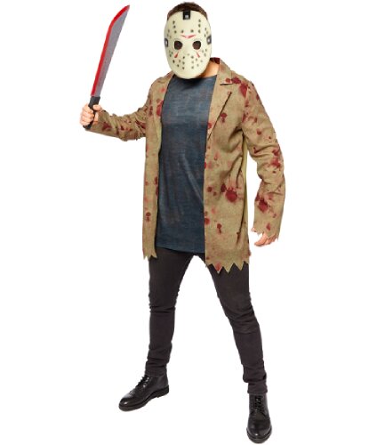 Взрослый костюм Джейсон: пиджак, маска (Германия)