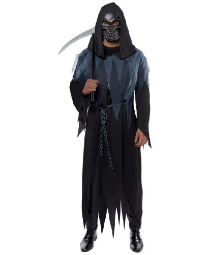 Взрослый костюм Мрачный жнец: балахон, маска (Германия)