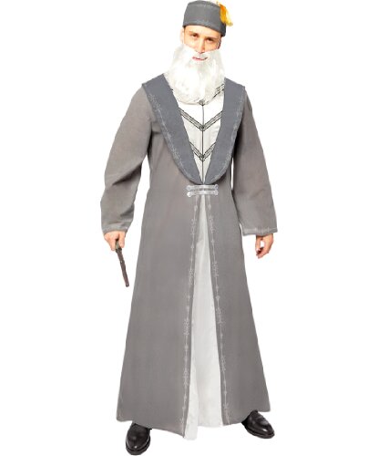 Взрослый костюм директора школы чародейства: туника, головной убор, борода (Германия)