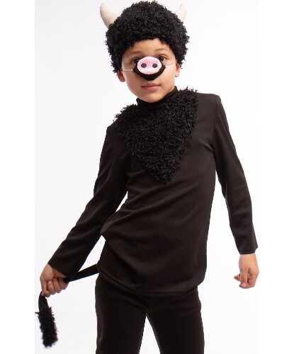 Детский костюм Чертенок: штаны, кофта, шапочка, гетры, нос (Россия)