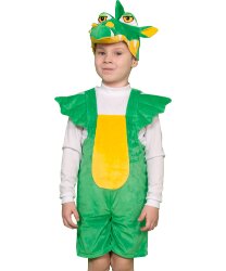 Детский карнавальный костюм "Зеленый дракончик"