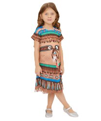 Детское платье девочки индейца (Скво)