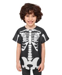 Детская футболка скелета