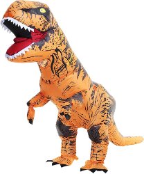 Надувной костюм динозавра T-REX