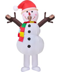 Надувной костюм "Снеговик"
