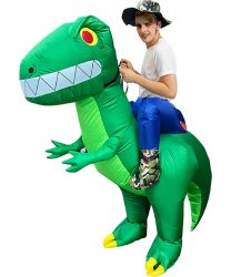 Надувной костюм "Верхом на динозавре"