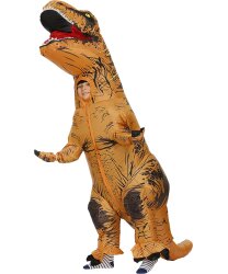 Детский надувной костюм динозавра T-REX