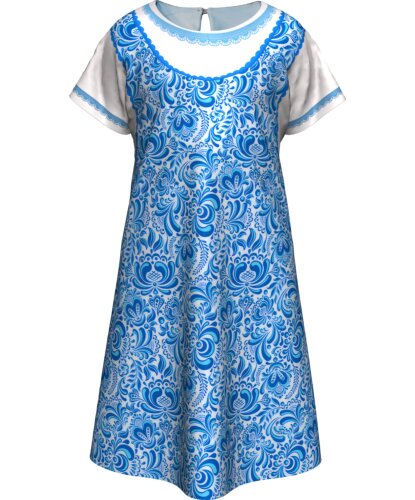 Детское платье Гжель для девочки: платье (Россия)