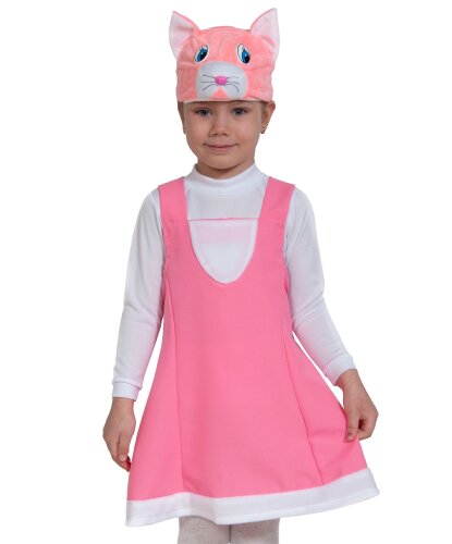 Детский костюм Кошечка: платье, головной убор (Россия)