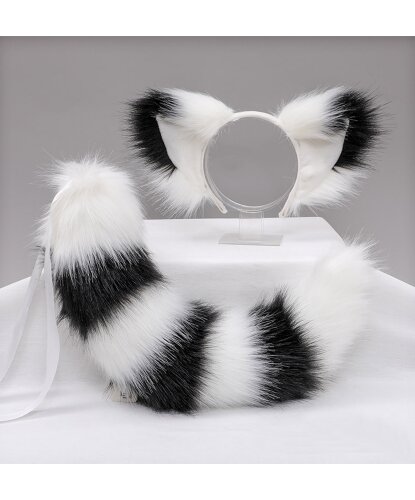Белый набор лисички с черными полосками (Китай)