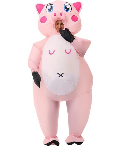 Надувной костюм Розовая Свинка: надувной костюм (Китай)