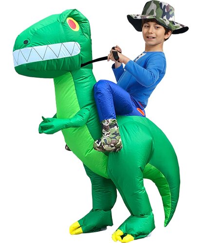 Детский надувной костюм Верхом на Динозавре: надувной костюм (Китай)