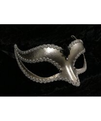 Венецианская маска Volpina, серебряная 
