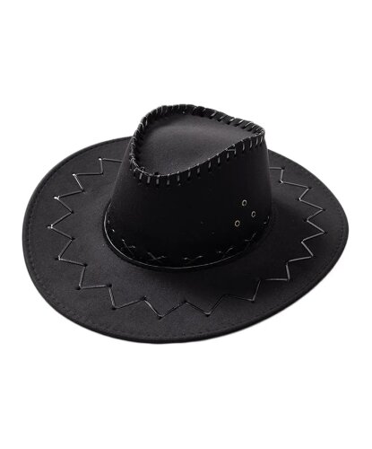 Ковбойская шляпа (черная) (Китай)