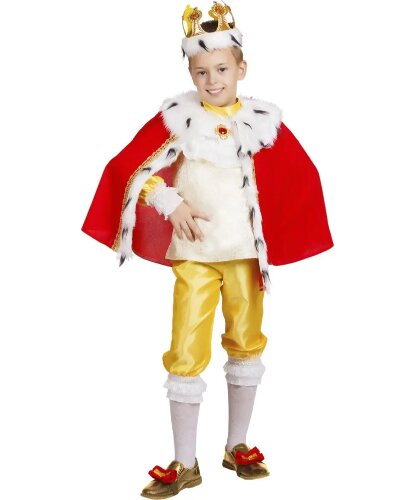 Карнавальный костюм Короля Генри: головной убор, сорочка,плащ,бриджи,банты на обувь (Россия)