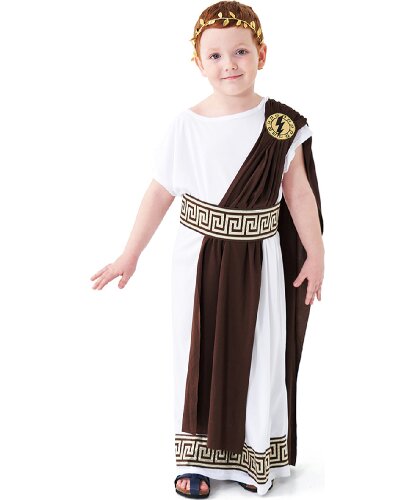 Детский костюм Зевс: туника, венок, пояс (Китай)