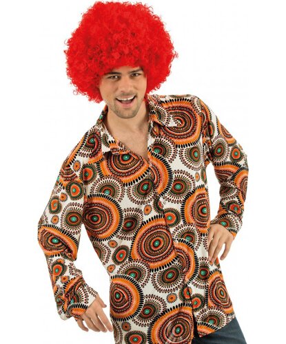 Мужская оранжевая ретро-рубашка: рубашка (Франция)