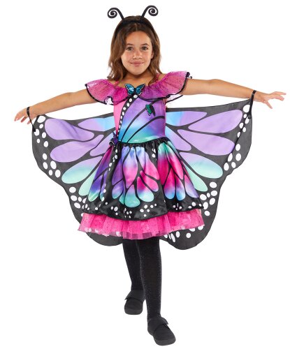 Детский костюм с крыльями Бабочка: платье с крыльями, ободок (Германия)