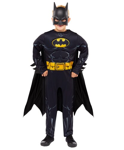 Детский костюм супергероя Бэтмен: комбинезон, маска, накидка (Германия)