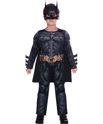 Детский костюм Бэтмен с мышцами: комбинезон с накидкой, маска (Германия)