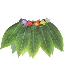Гавайская юбка "Зеленые листики"